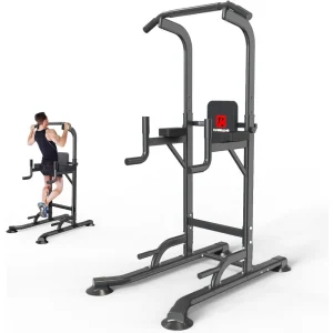 Power Tower Adjustable Height Pull Up & Dip Workout Gym